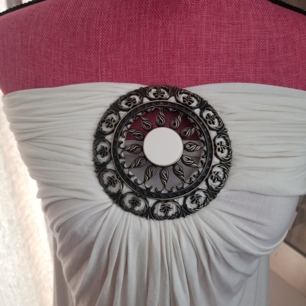 Sky designer long white dress